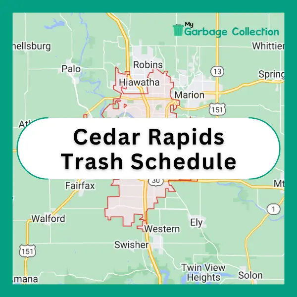 Cedar Rapids Trash Schedule