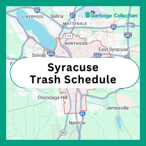 City of Syracuse Trash Pickup Schedule