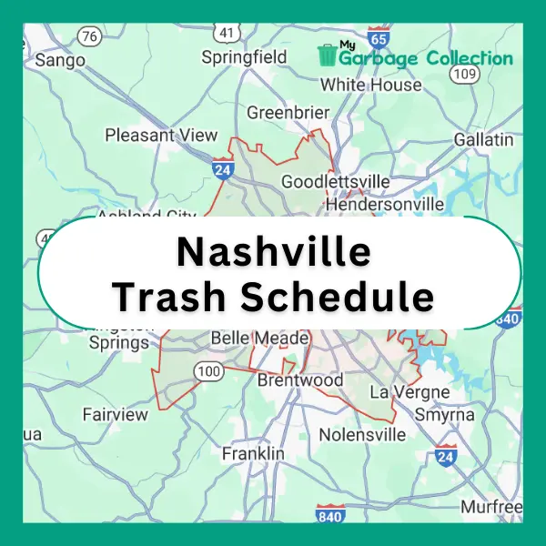 Nashville Trash Schedule