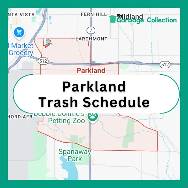 Parkland Trash Schedule