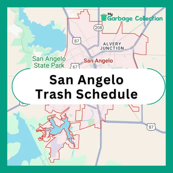 San Angelo Trash Schedule 2025 (Holidays, Recycling & Bulk Pickup)