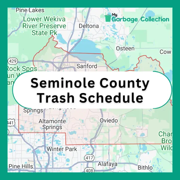 Seminole County Garbage Pickup Schedule