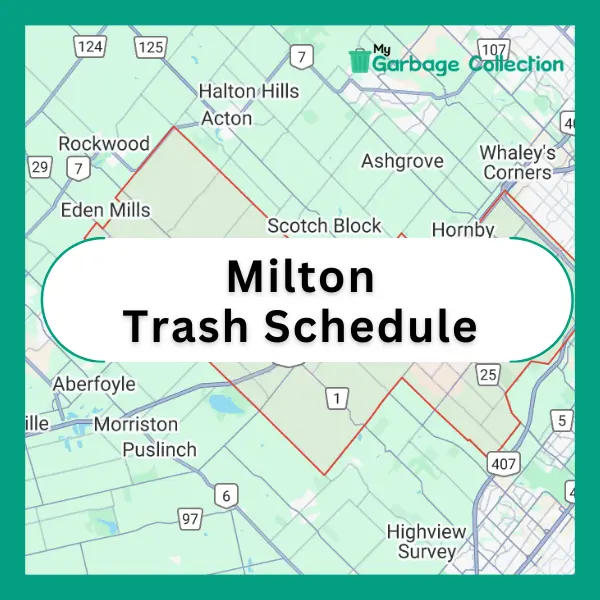 Town of Milton Trash Schedule