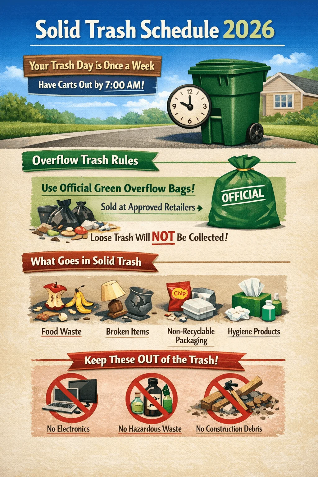 agawam solid trash schedule