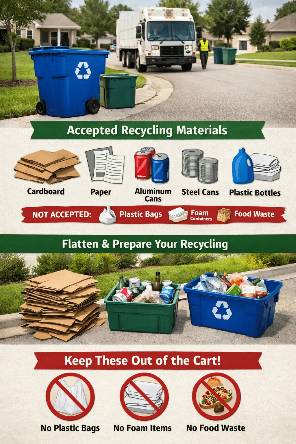 alachua county recycling trash schedule