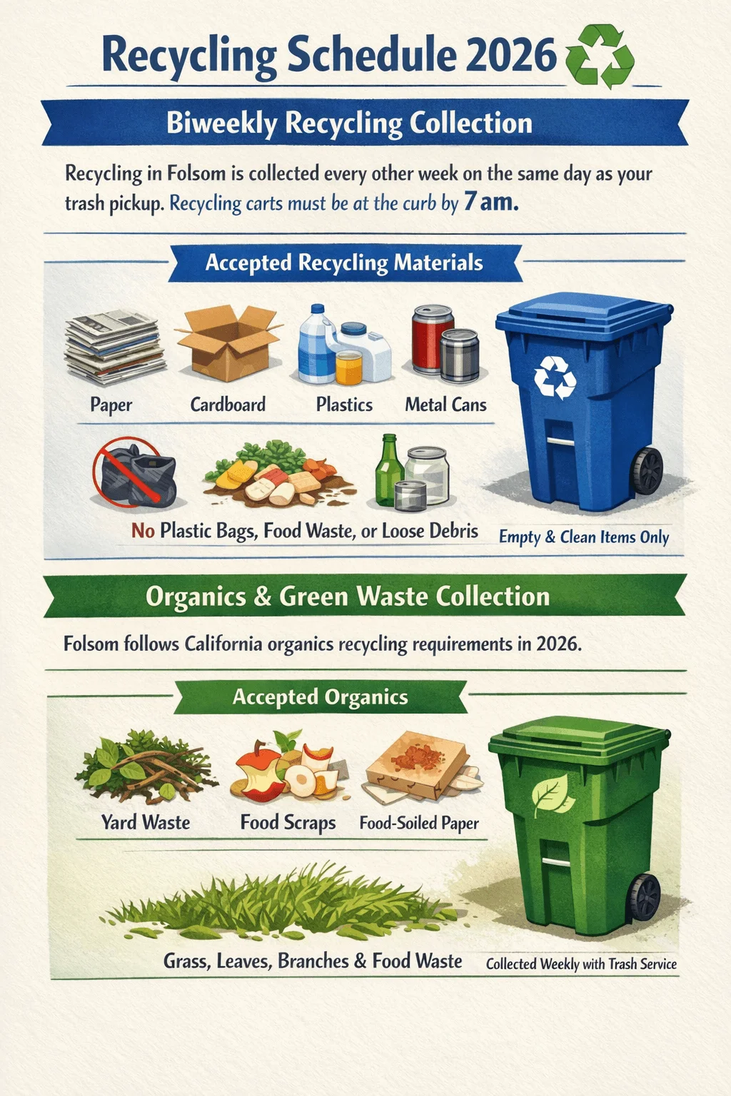 folsom recycling schedule