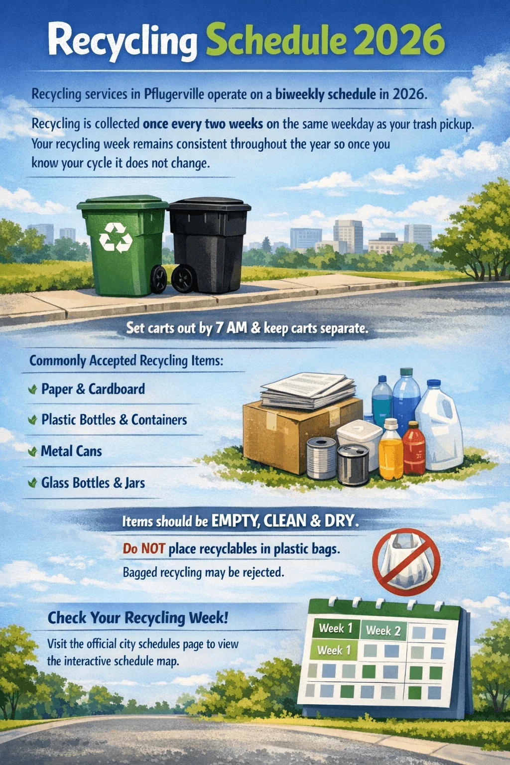 pflugerville recycling schedule