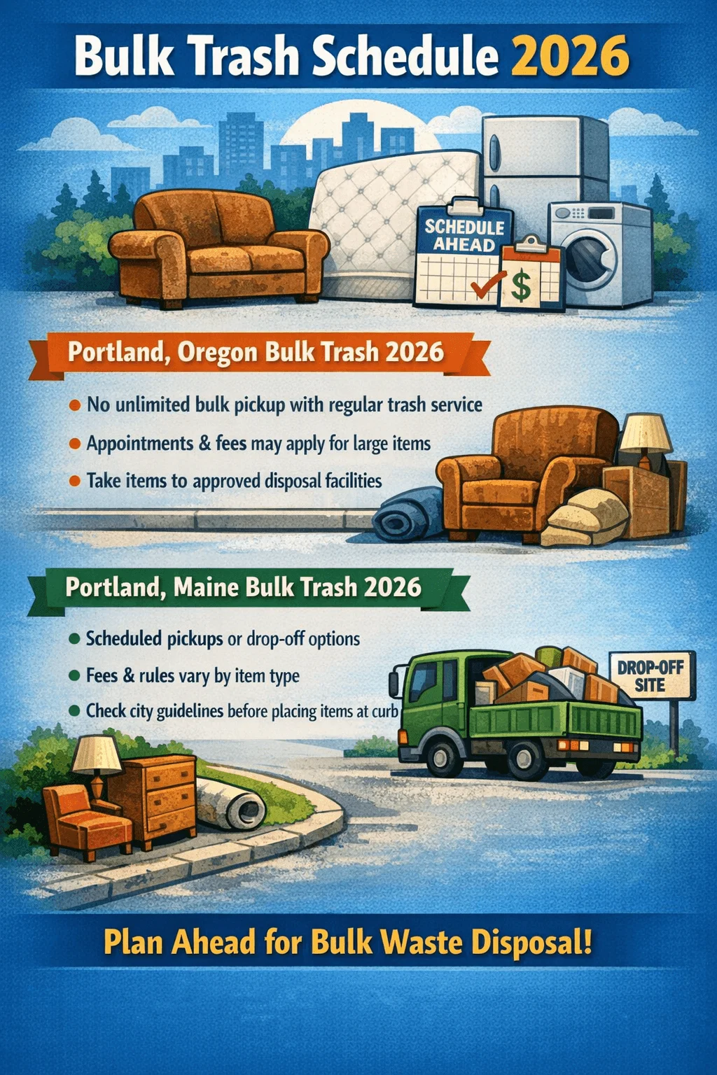 portland bulk trash schedule