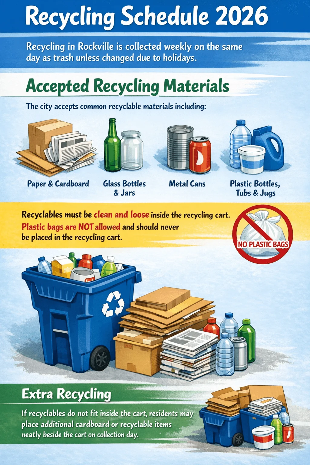 rockville recycling schedule