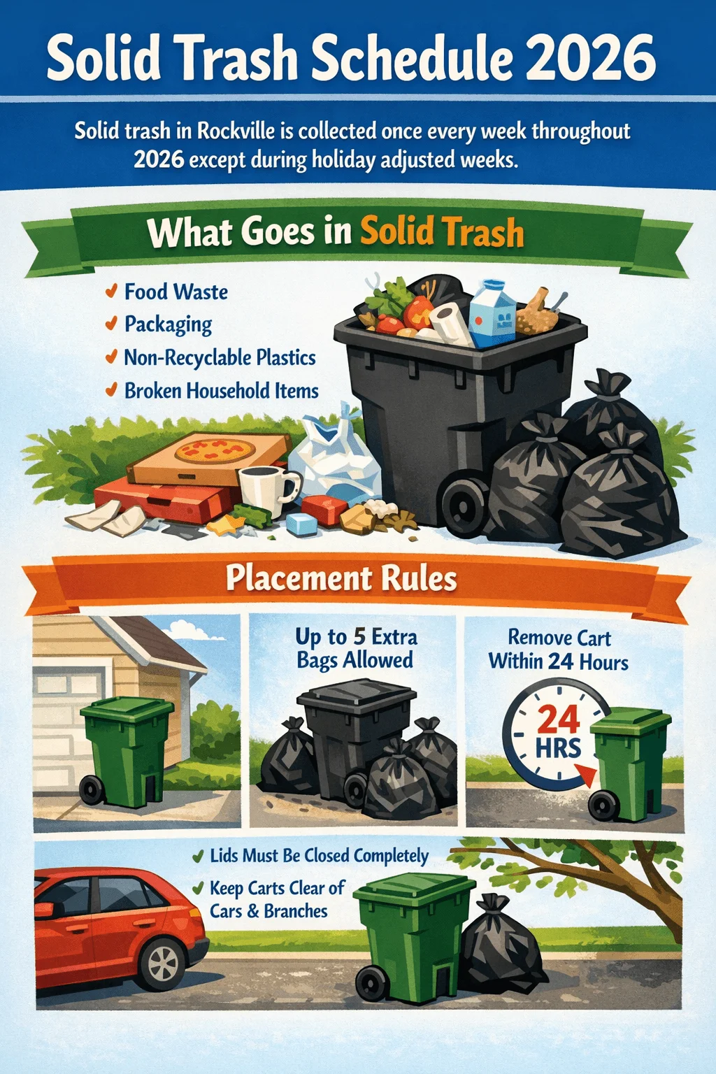 rockville solid trash schedule