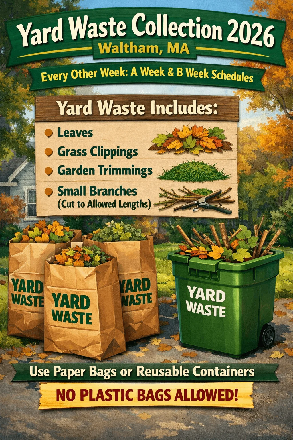 waltham yard waste collection