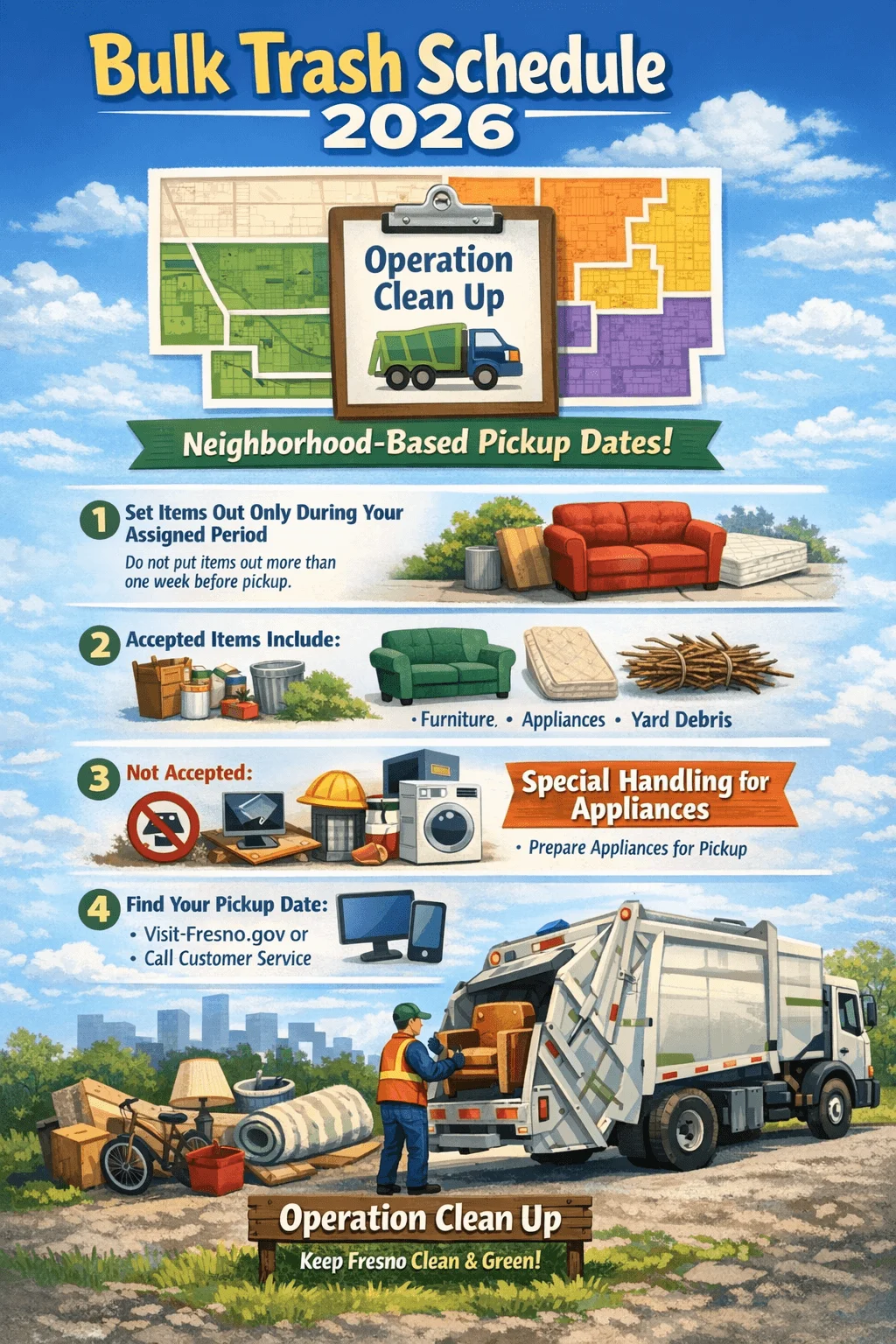fresno bulk trash schedule