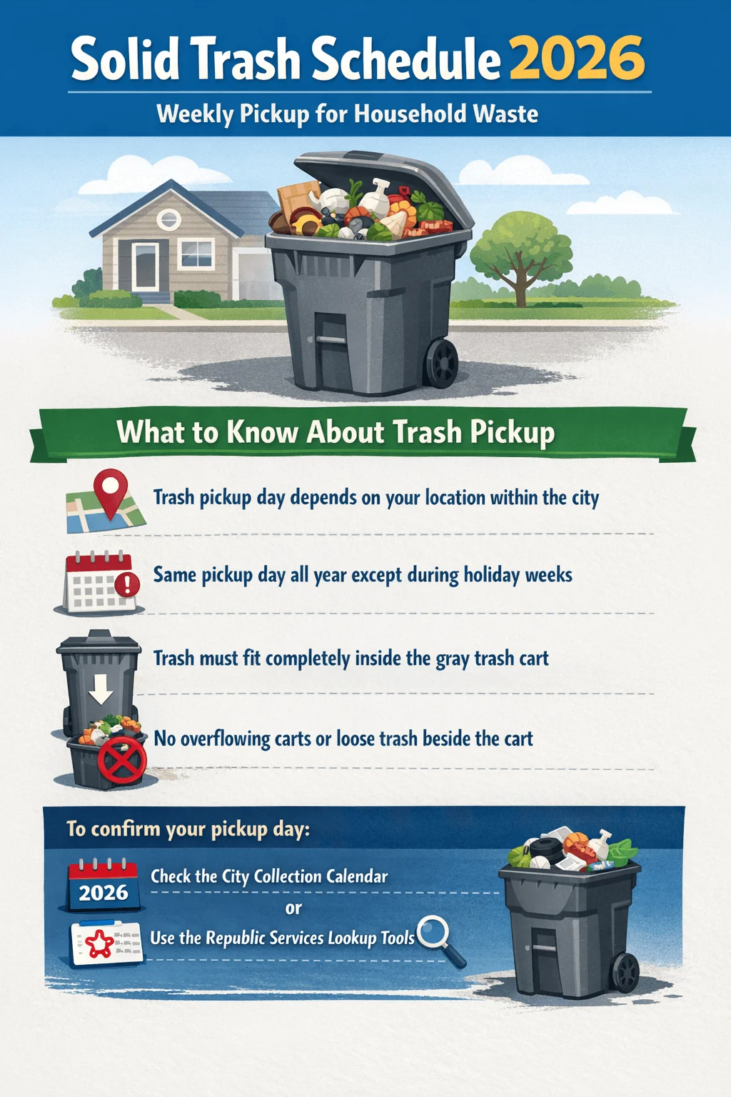 saratoga springs solid trash schedule
