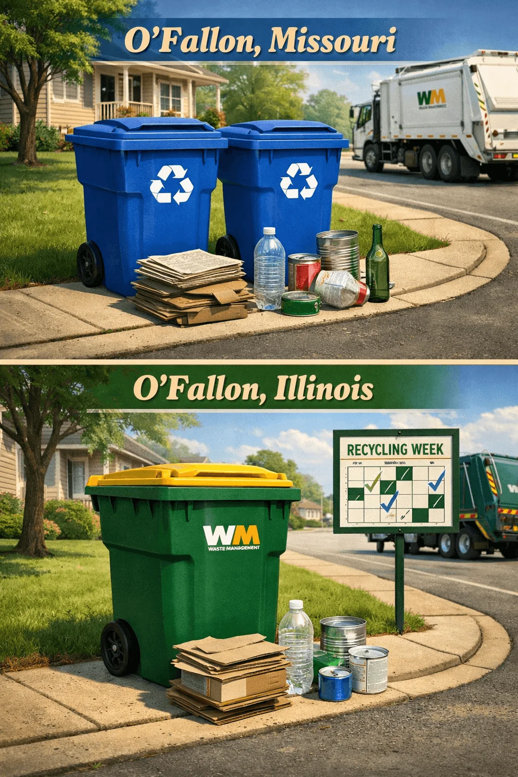 ofallon recycling schedule