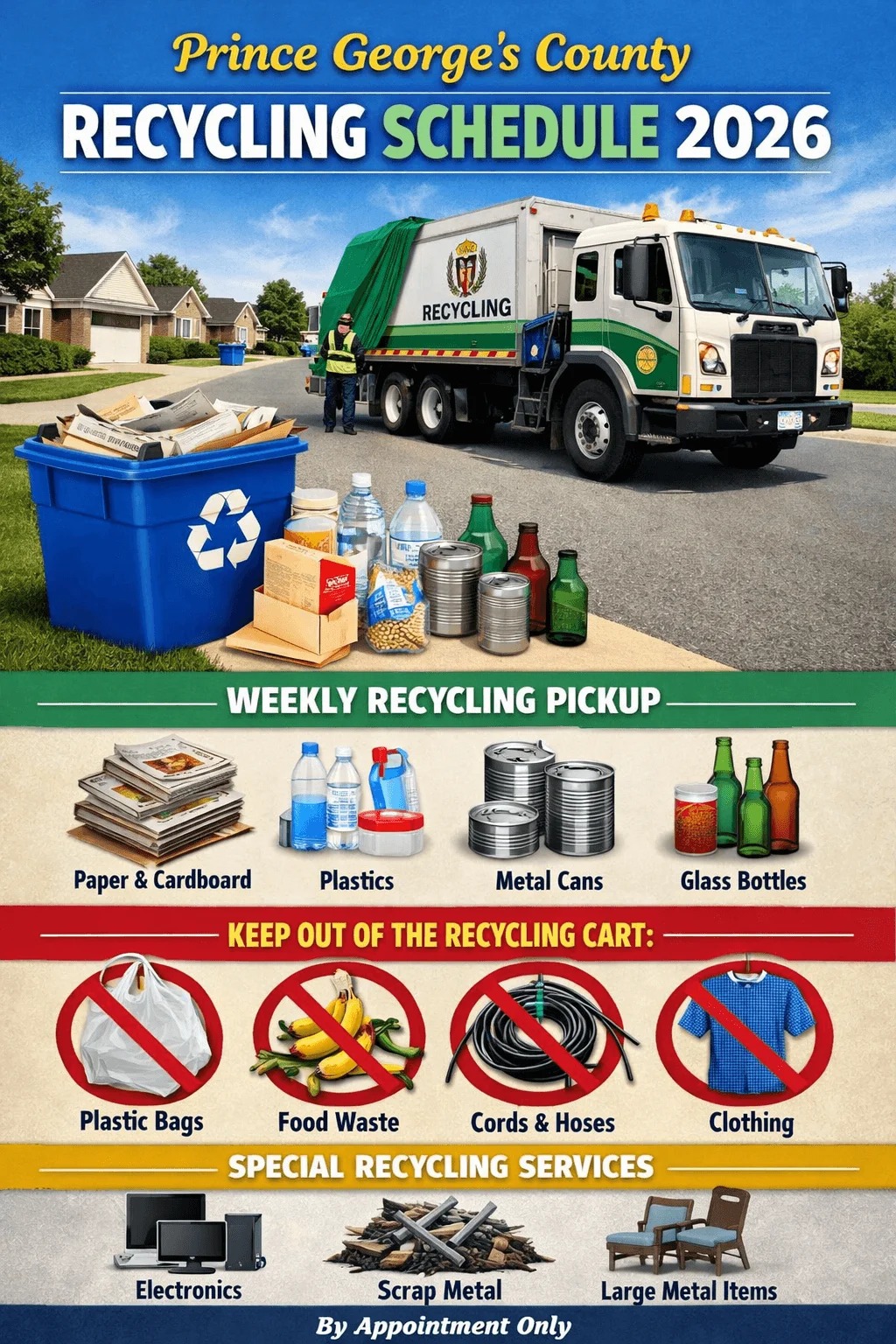 pg county recycling schedule
