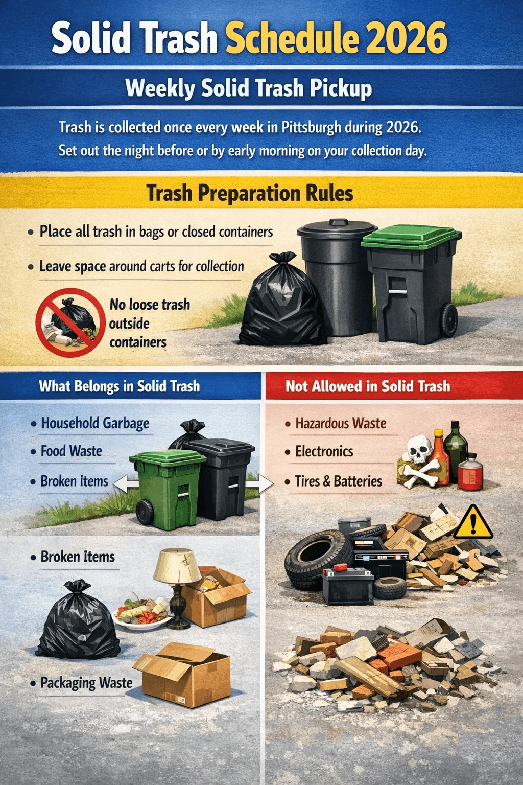 pittsburgh solid trash schedule