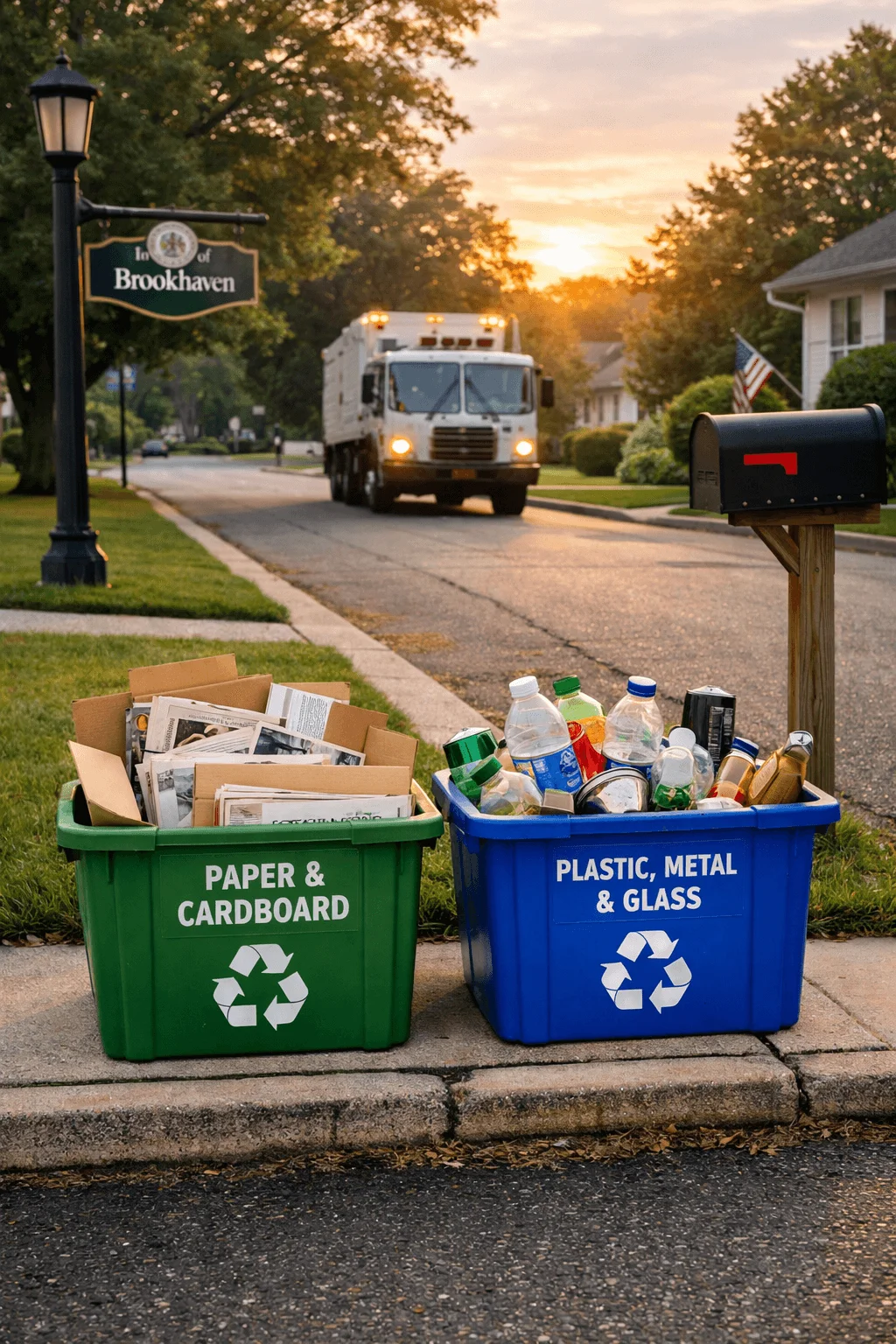 town of brookhaven recycling schedule