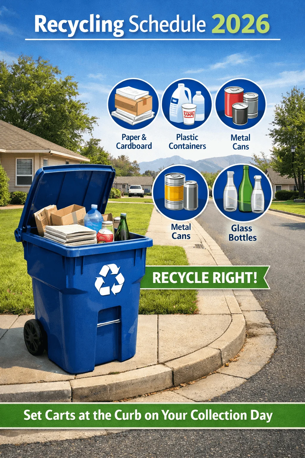 city of redding recycling schedule
