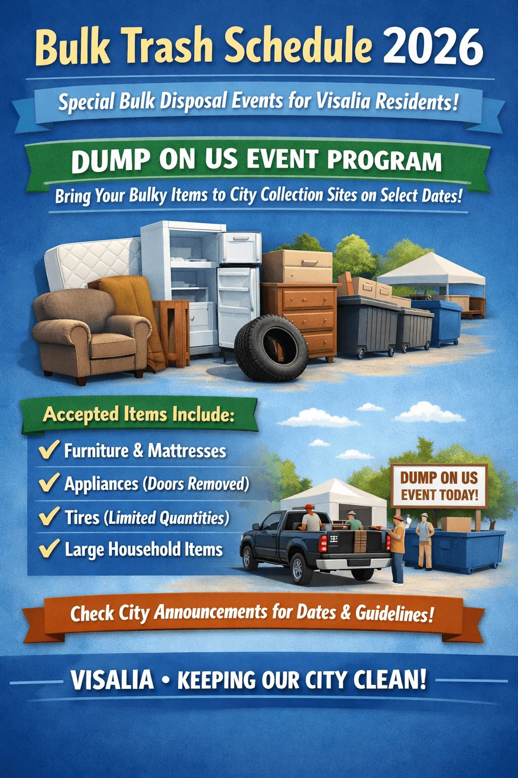 visalia bulk trash schedule