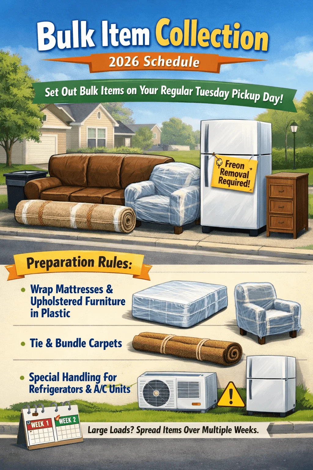 westerville bulk trash schedule