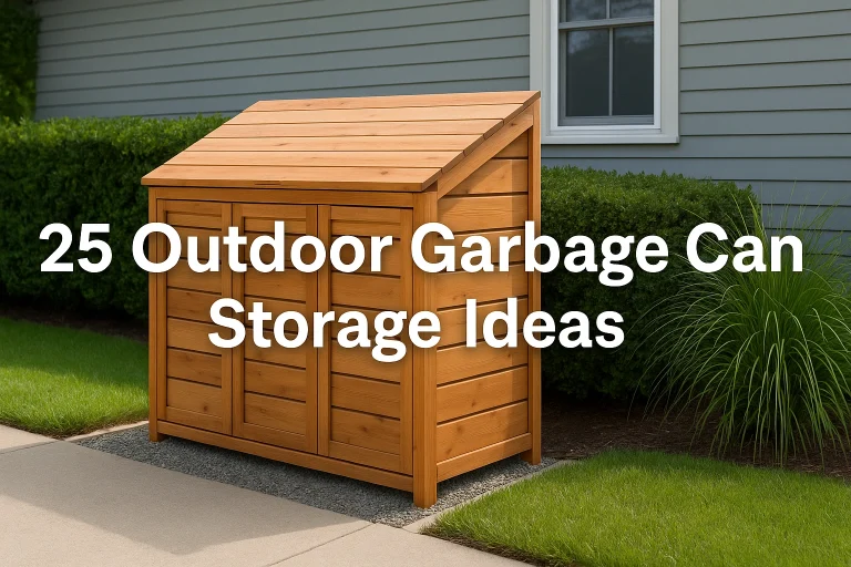 25 Outdoor Garbage Can Storage Ideas