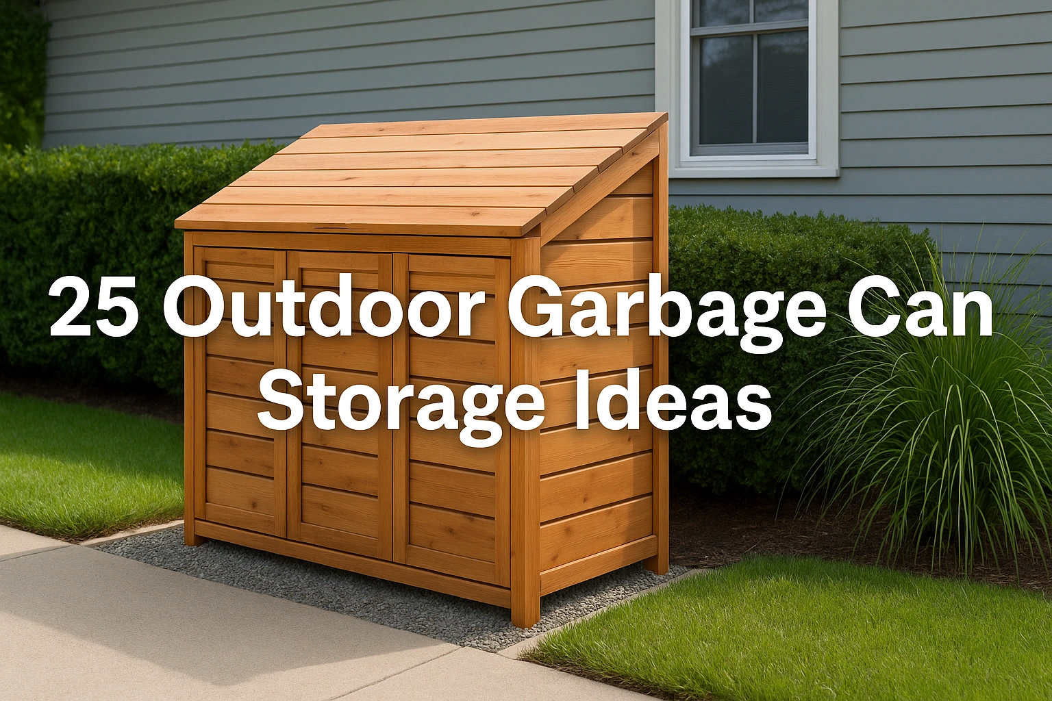 25 Outdoor Garbage Can Storage Ideas to Tidy Up Your Yard