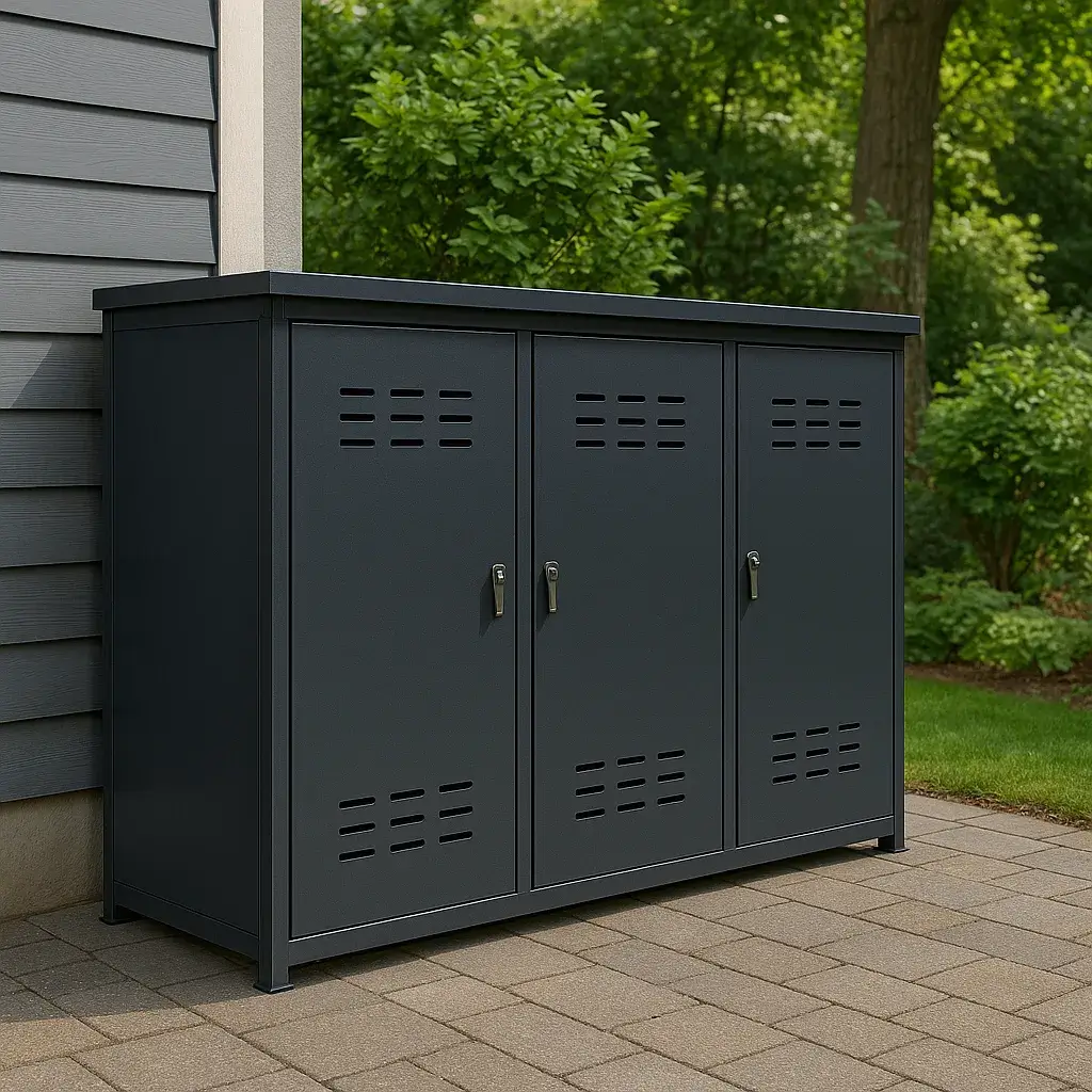 Powder-Coated Metal Cabinet