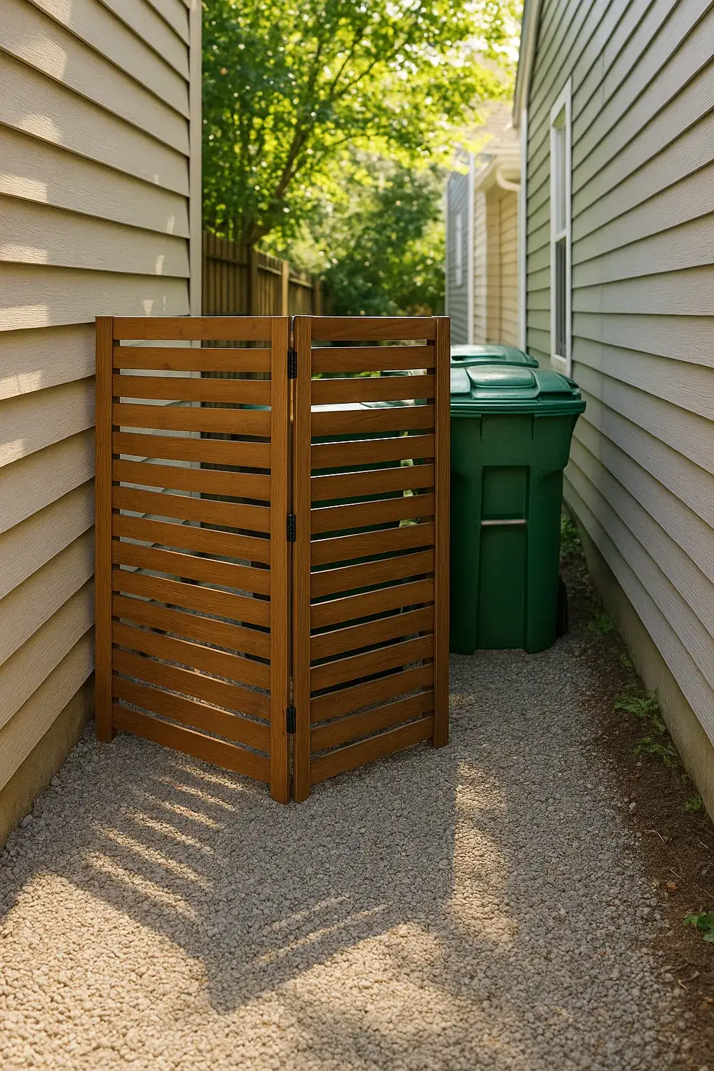 Slatted Wood Screen