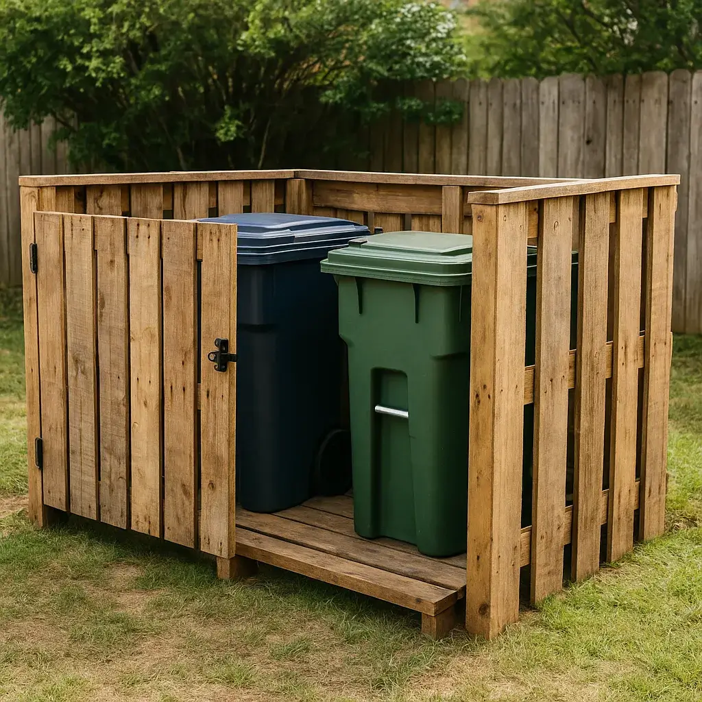 Vertical Pallet Fence