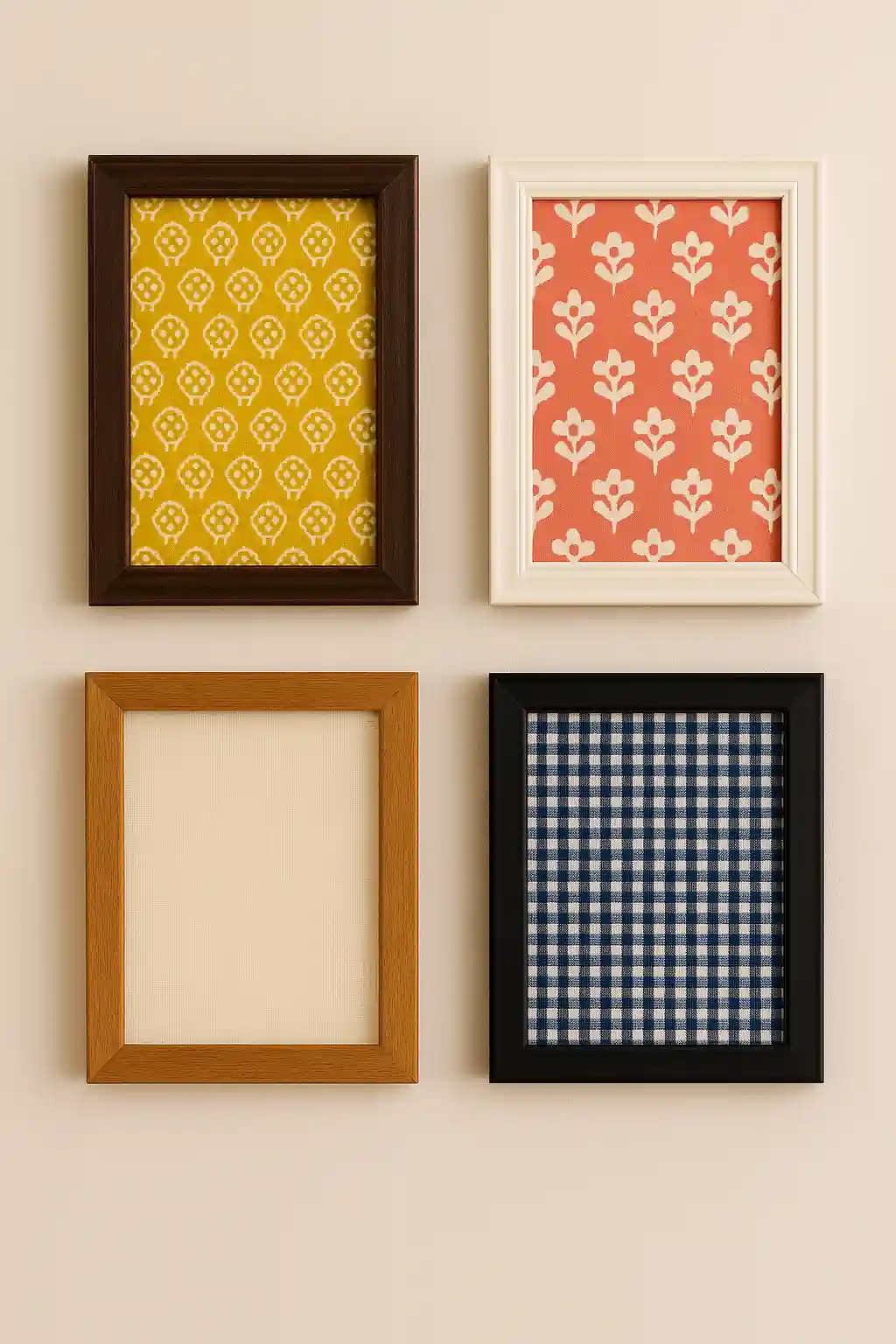Fabric Scraps as Framed Art