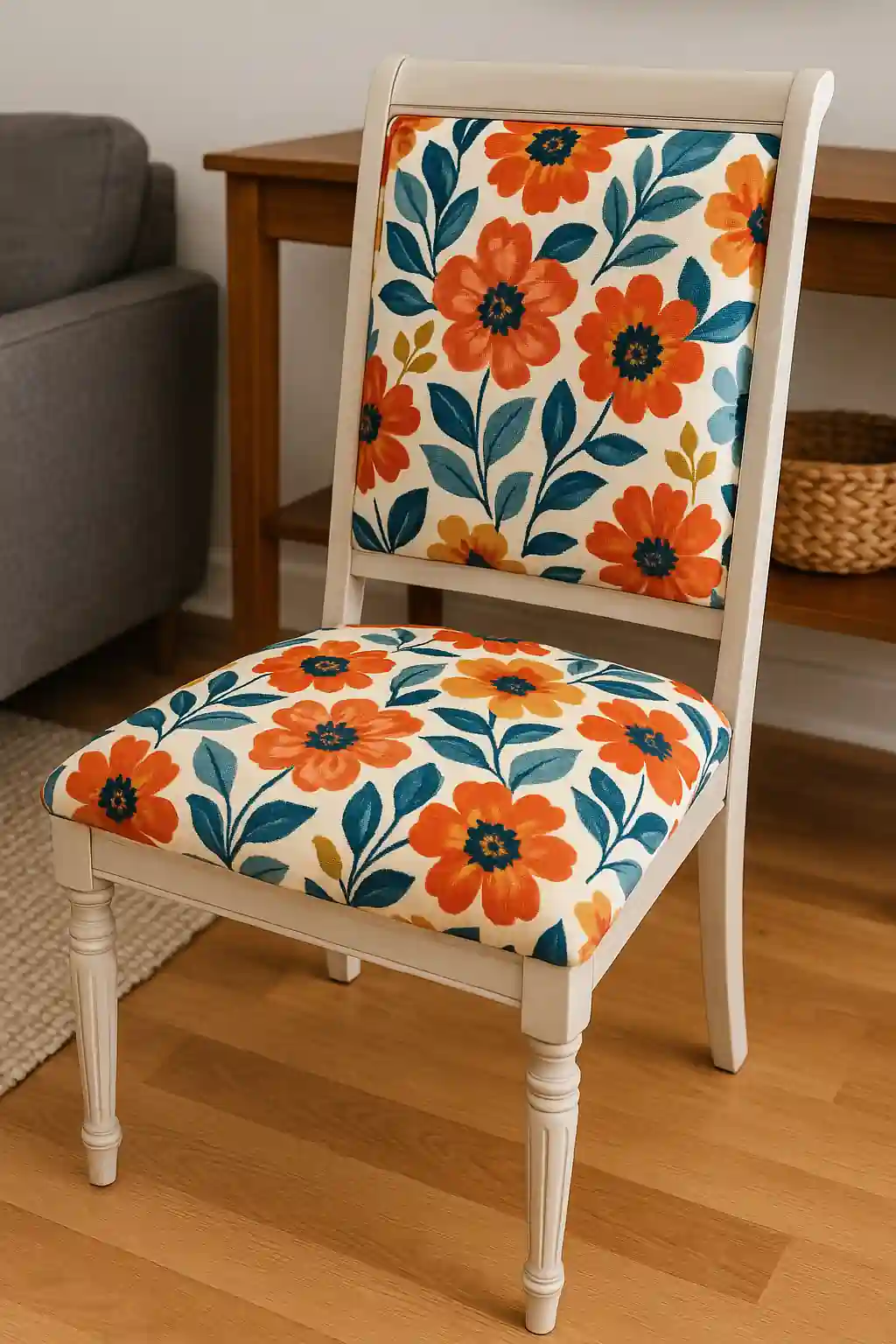 Reupholster Chairs with Bold Fabric