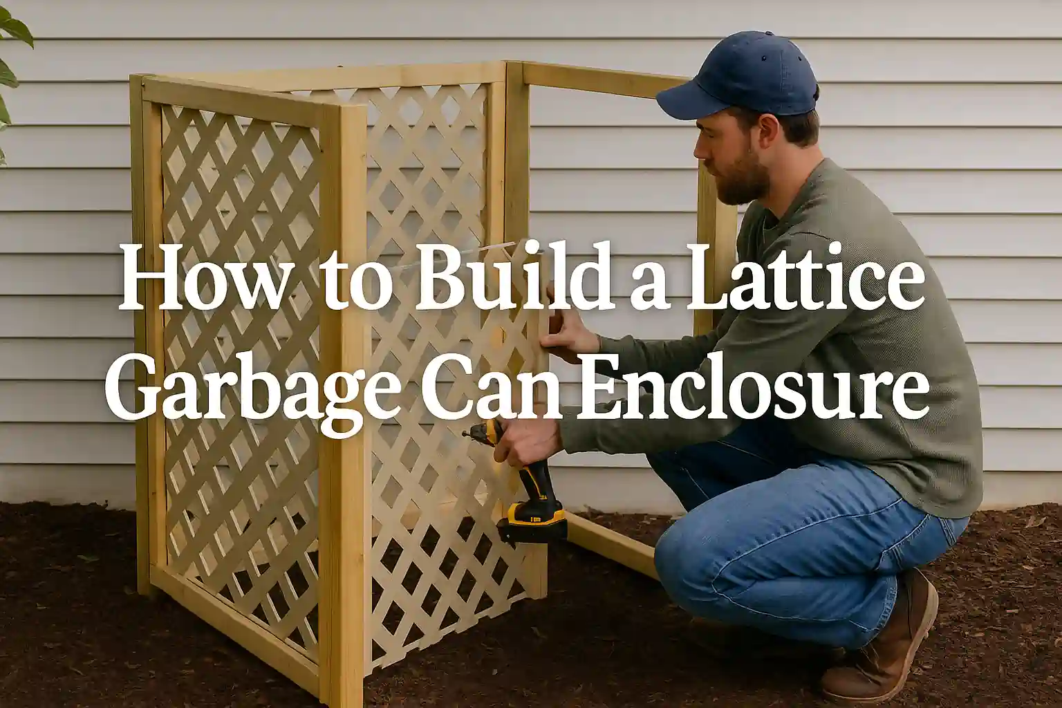 How to Build a Lattice Garbage Can Enclosure