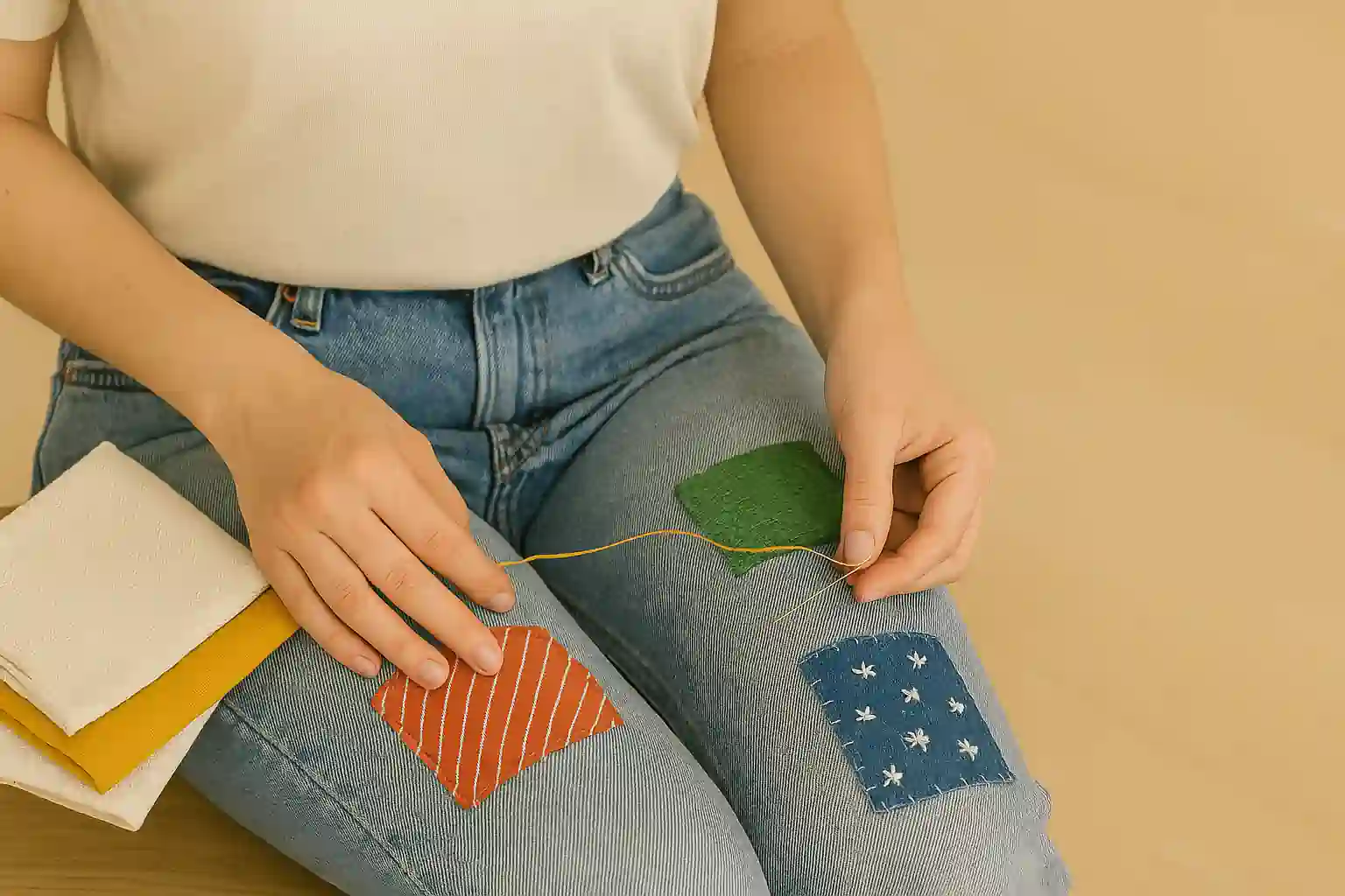 Patchwork Jeans