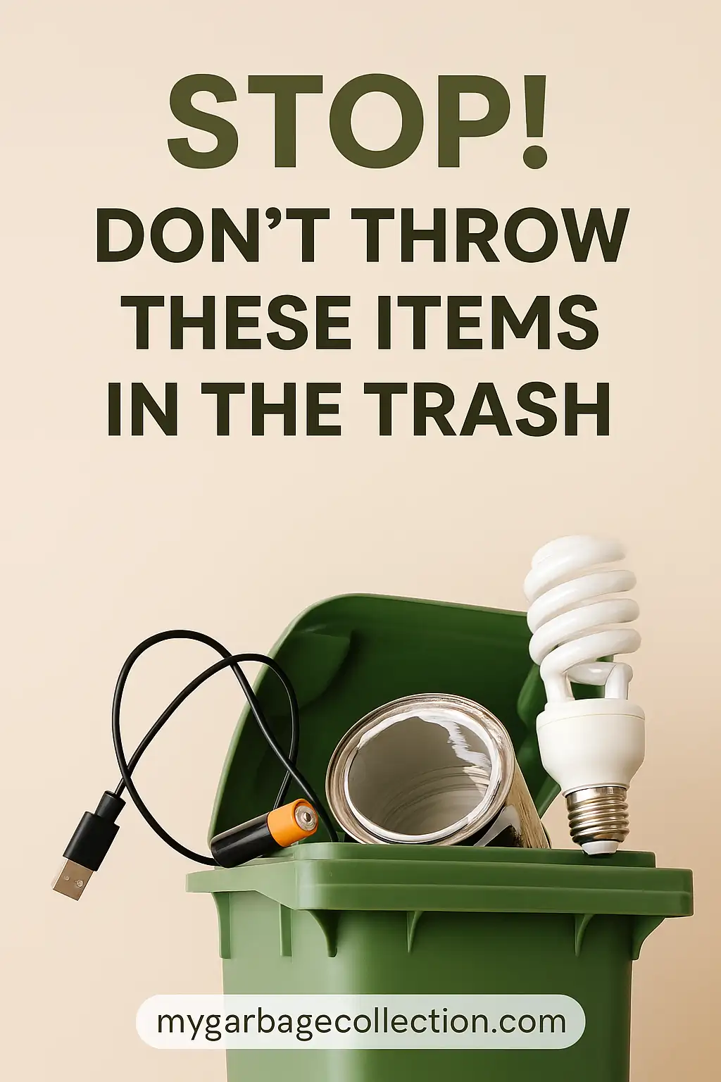 Don't throw these items in the trash