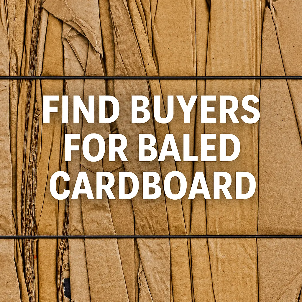 Find Buyers for Baled Cardboard
