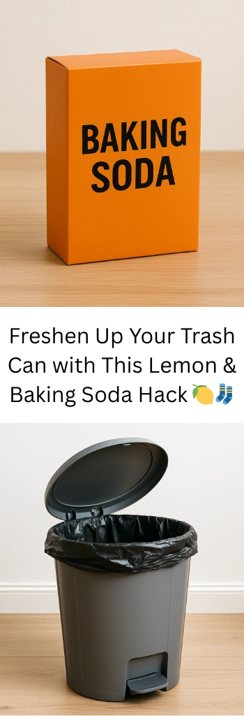 Freshen Up Your Trash Can with This Lemon & Baking Soda Hack 🍋🧦