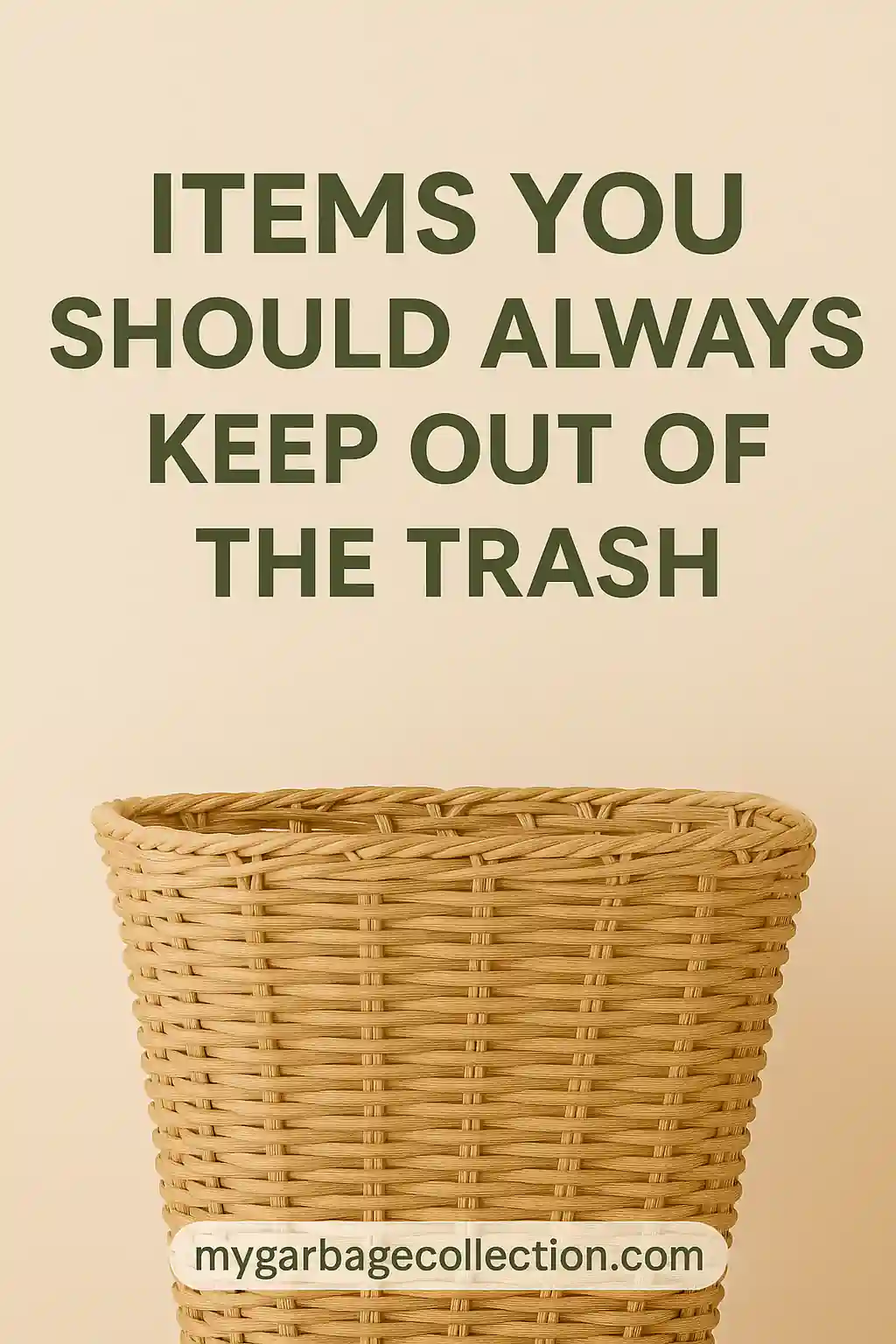 Items You Should Always Keep Out of the Trash