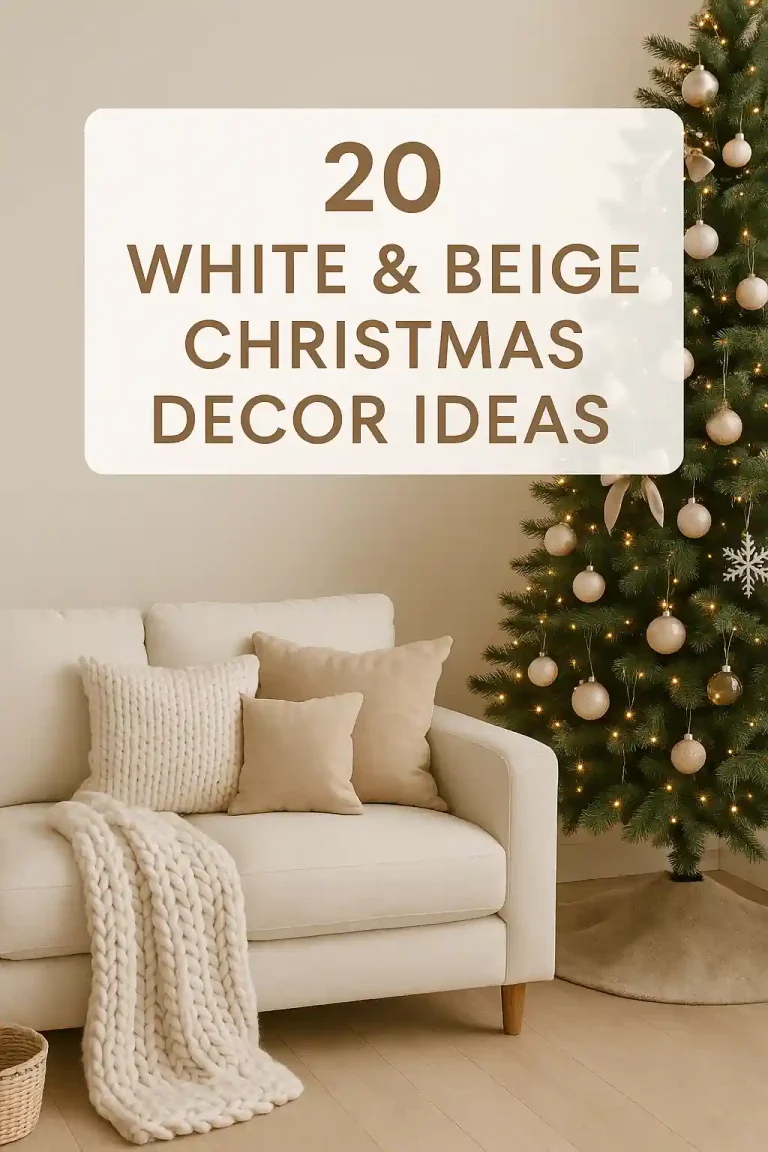 20 White & Beige Christmas Decor Ideas
