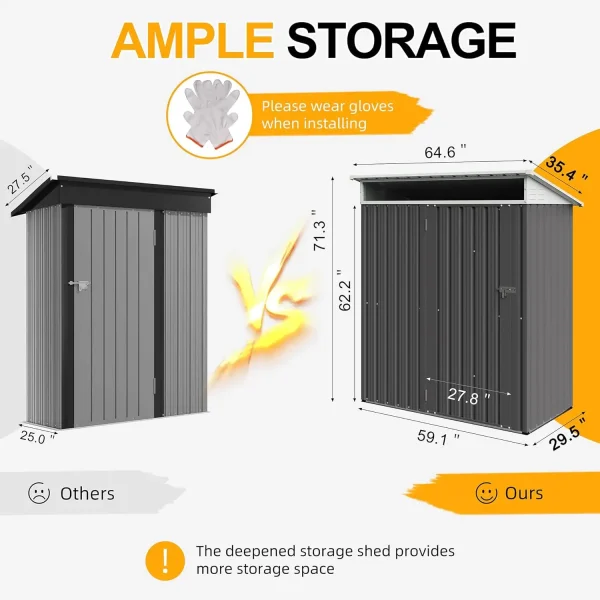 Hardie Board Trash Bin Enclosure For Outdoor (3 Cans Can Fit) - Image 3