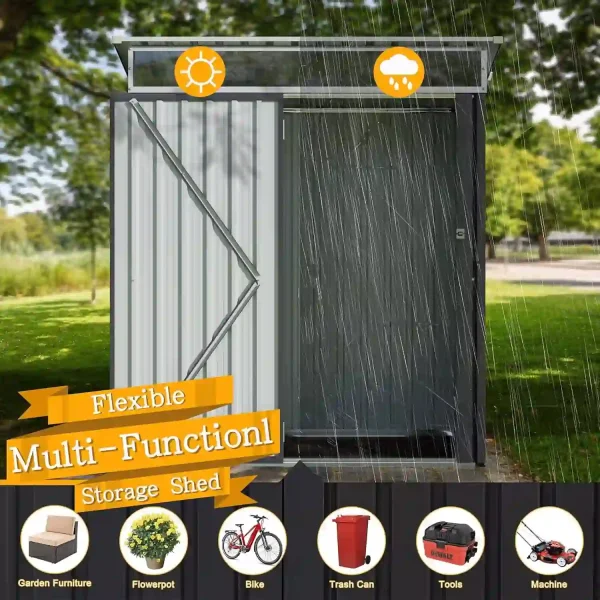 Hardie Board Trash Bin Enclosure For Outdoor (3 Cans Can Fit) - Image 4
