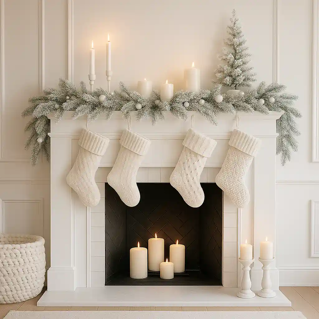 all white and cream