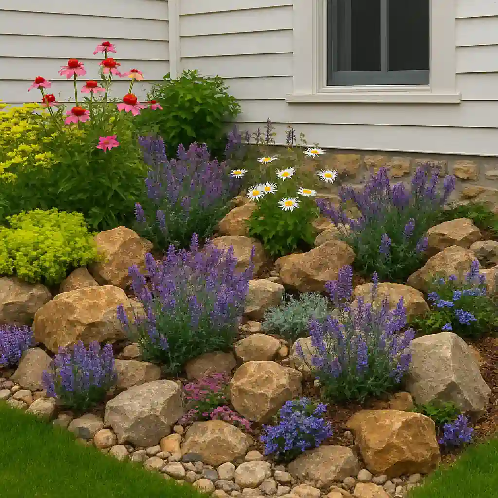 Cottage Style Rock Garden