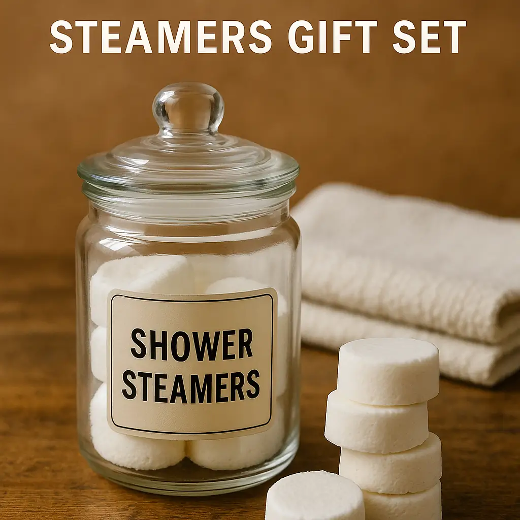 diy shower steamers gift set