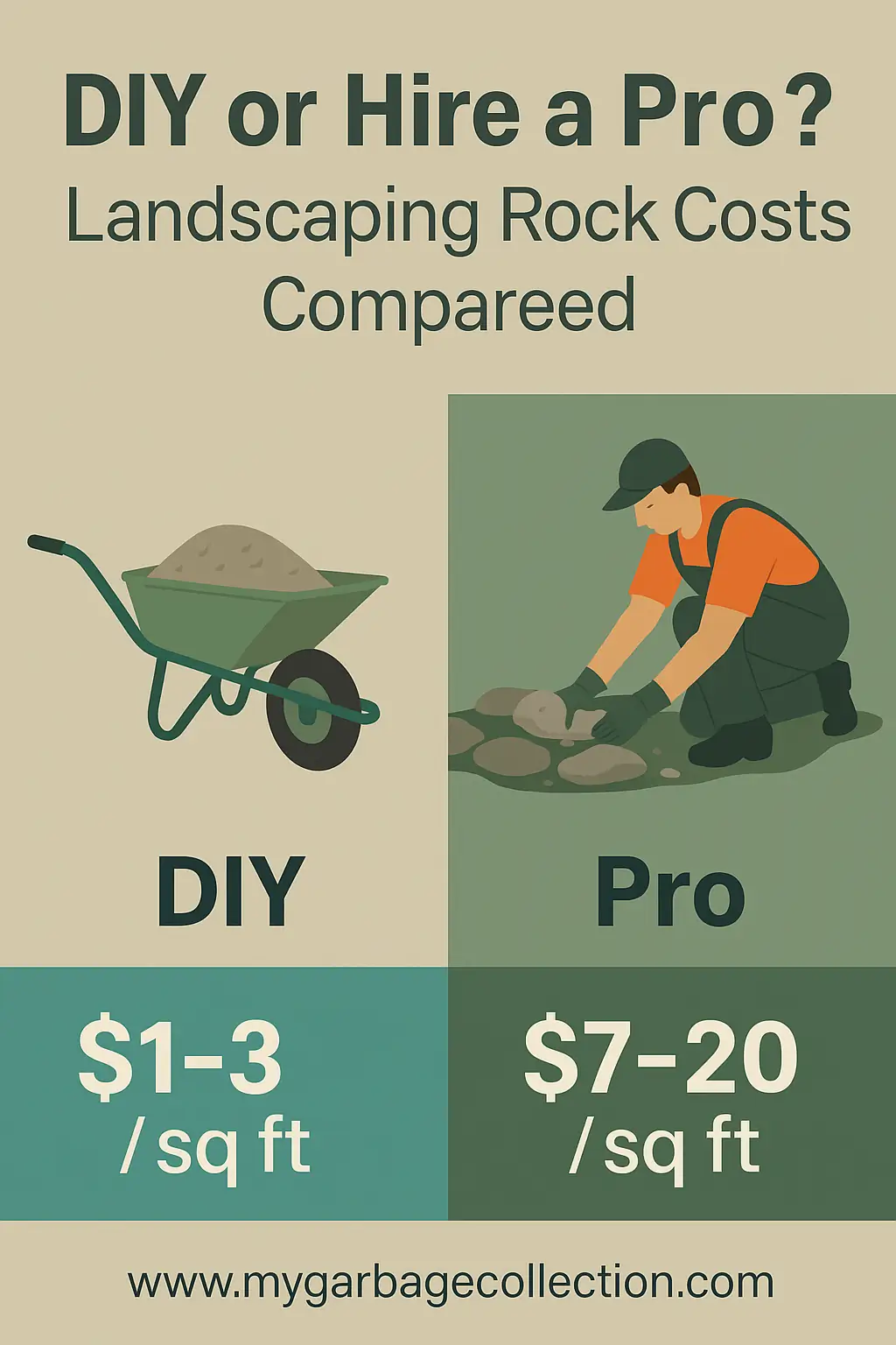 DIY or Hire a Pro? Landscaping Rock Costs Compared