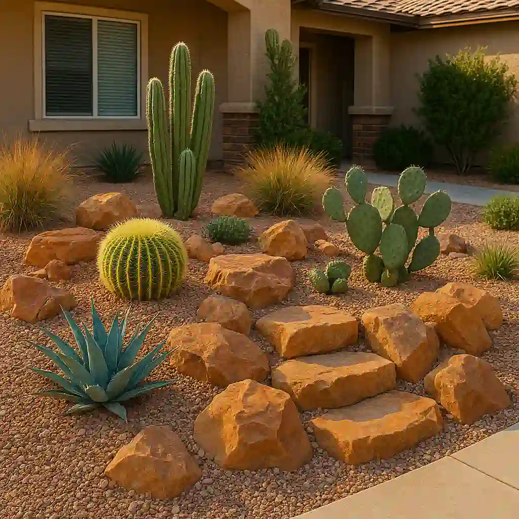 Desert-Inspired Rock Garden
