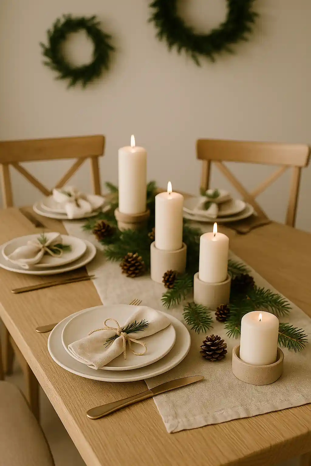 Neutral Dining Table Runner