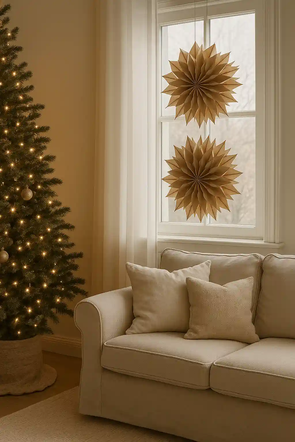 Paper Bag Snowflakes