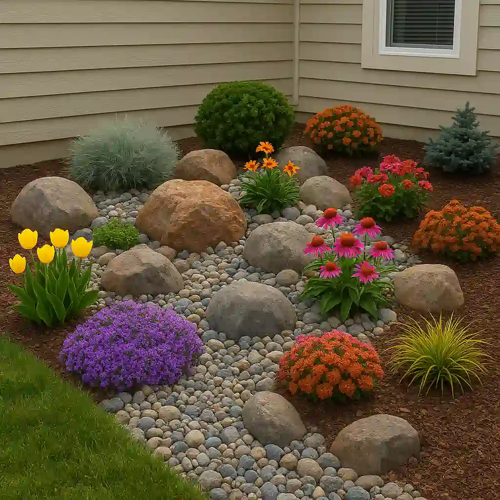 Seasonal Color Rock Garden