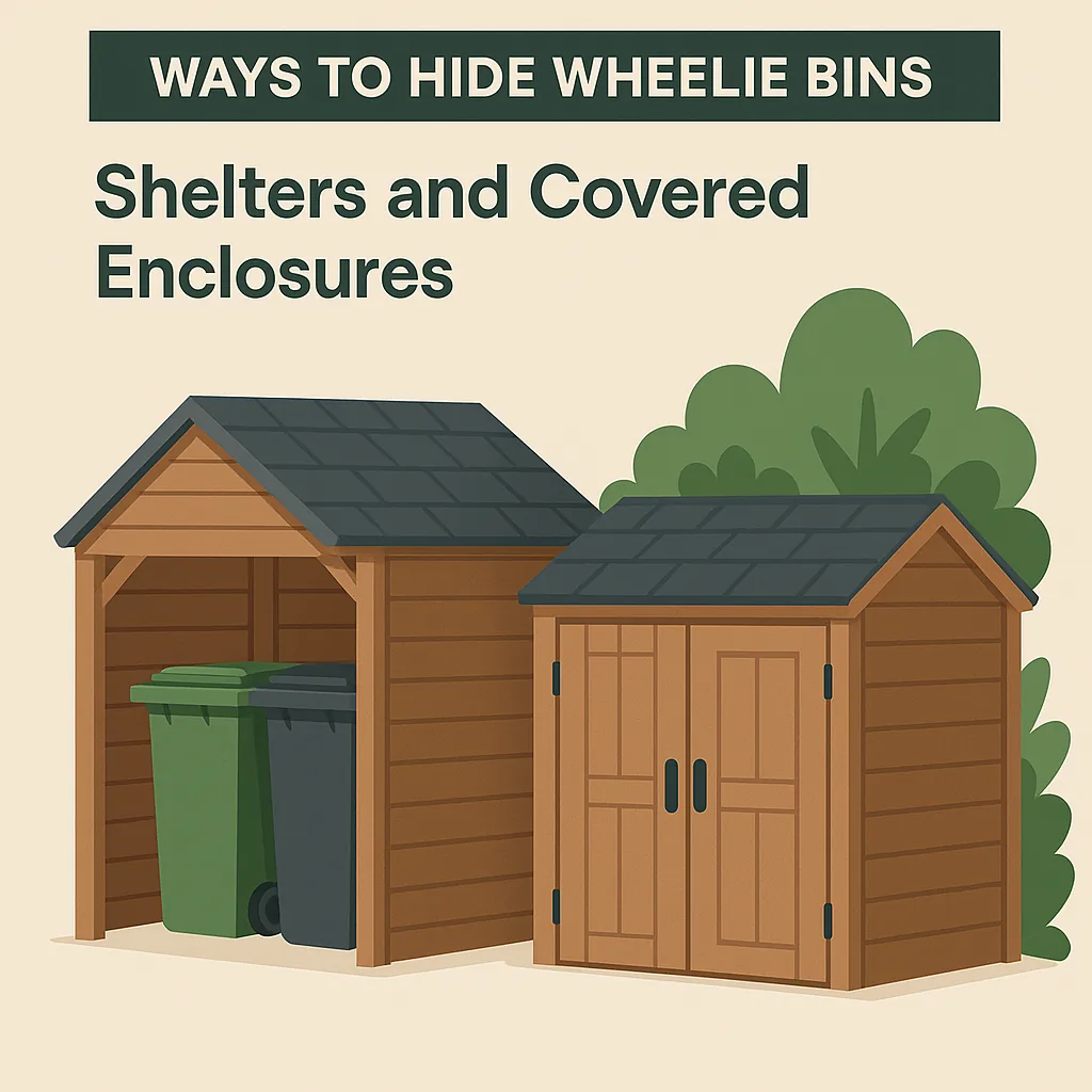 hide outdoor garbage bins