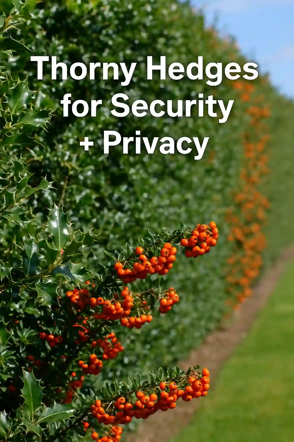 thorny hedges for security